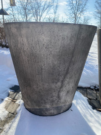 Concrete Planter 22” tall by 21.5” across top
