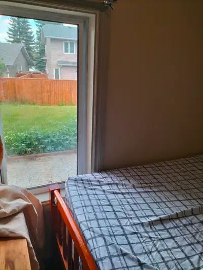 bedroom in walkout suite for rent