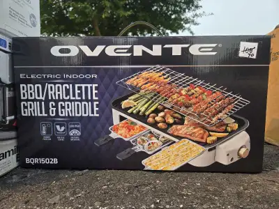 Ovente Electric Indoor BBQ Grill & Griddle, View more