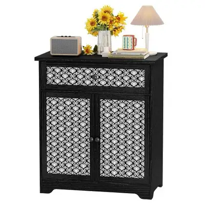 Brand New, in box, not assembled - Buffet Sideboard Cabinet Material: Wood, Metal, Engineered Wood C...