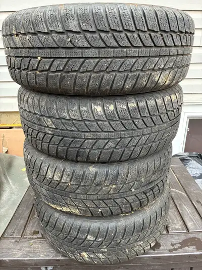 We are selling the following tires that are mounted on steel 15 and 16 inch rims that fit Toyota Mat...