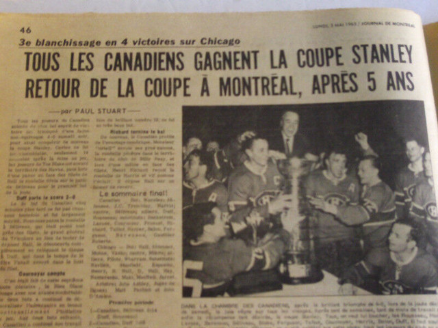 JOURNAL DE MONTREAL DU 3 MAI 1965 dans Art et objets de collection  à Laval/Rive Nord - Image 3