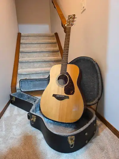 Two Acoustic Guitars with accessories , View more