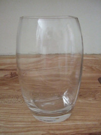 large clear glass vase