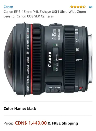 シグマ AF 12-24mm F4.5-5.6 EX DG HSM CANON canon 8 15mm in All Categories in Ontario | Kijiji Marketplaces