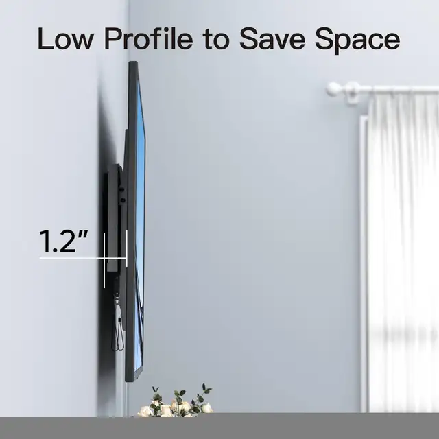 PERLESMITH Tilt TV Wall Mount for Most 37-82 inch TVs in Video & TV Accessories in Burnaby/New Westminster - Image 6