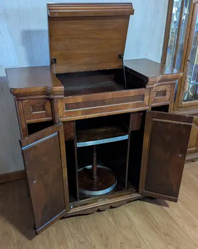 antique liquor cabinet, View more
