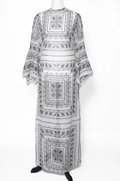 FRILLS Paisley Maxi Dress. Vintage 1960s, never worn, View more