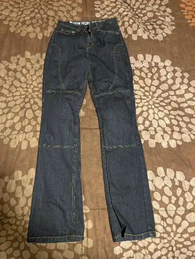 Brand new - never worn ladies motorcycle jeans. Iron Workers brand style # 0398. Size 6 and 32” inse...