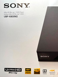 Wanted SONY UBP-X800M2 Blu-ray player brand new, mint