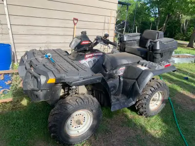 4500lb winch Polaris plow 2up seat Cover 7800km Starts, runs and stops but something is not right. D...
