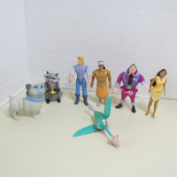 1995 BURGER KING DISNEY POCAHONTAS LOT SET 7 FIGURINES MEEKO