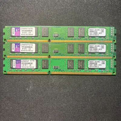 RAM Kingston 12Go (3x4Go) DDR3-1333 - Testée fonctionnelle, View more