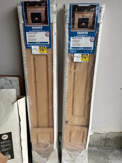 Fireplace shaker wall surround set of 2, View more