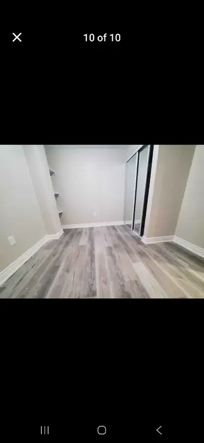 One bedroom in Mississauga for rent in a shared basement