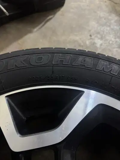 For sale is a set of used Subaru wheels with Yokohama tires, size P225/55R17 95H. These wheels are i...