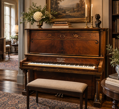 Antique Cable-Nelson Upright Grand Piano – Chicago, View more