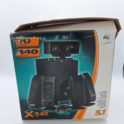 Logitech x-540 PC 5.1 SPEAKER SYSTEM Black x-540, View more