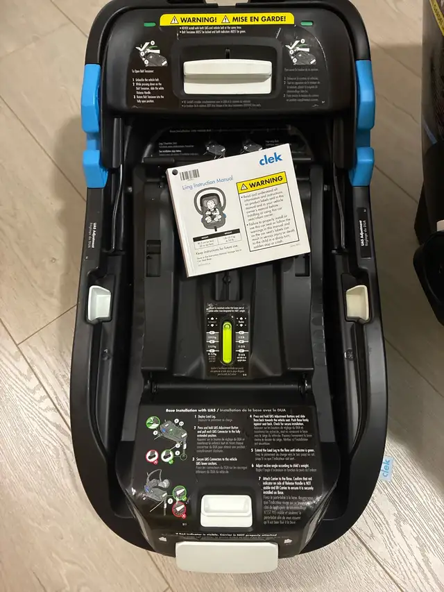 Clek Liing Infant Car Seat with Base – Marshmallow in Strollers, Carriers & Car Seats in Woodstock - Image 3