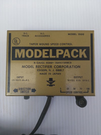 Model train power supply transformer DC