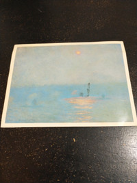 1996 mailed postcard of Claude Monet's Waterloo Bridge