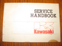 Kawasaki Motorcycle Service Handbook - $40.00 obo