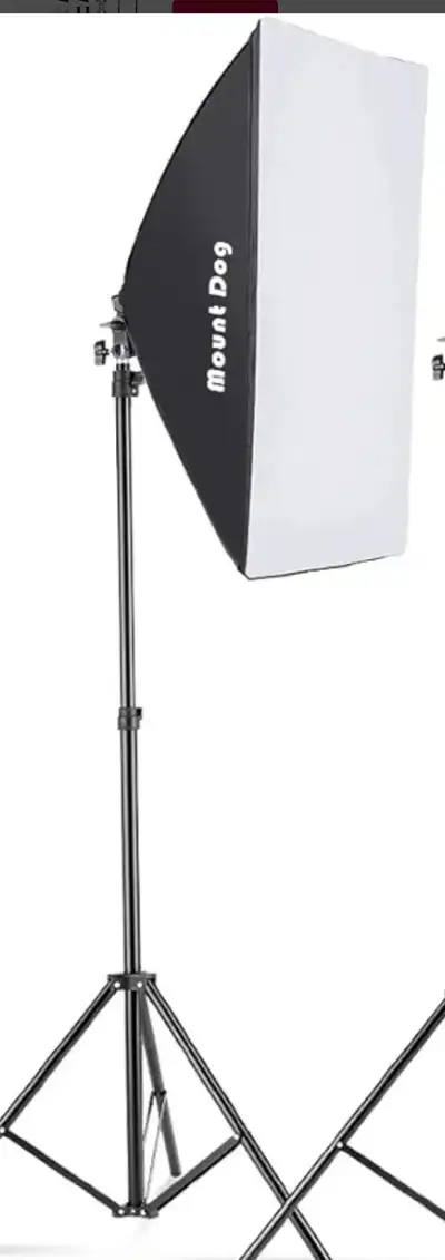 MOUNTDOG Softbox Lighting MOUNTDOG Softbox Lighting Kit Studio Photography Continuous Lights Softbox...