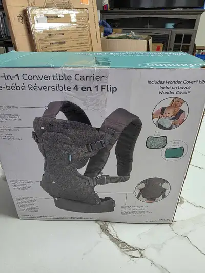 Infantino Flip 4-in-1 Baby Carrier – Grey – Gently Used, View more
