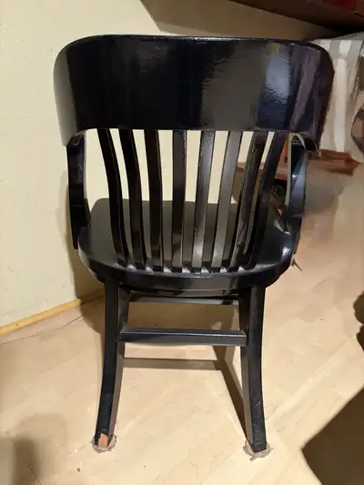 black wooden chair, View more