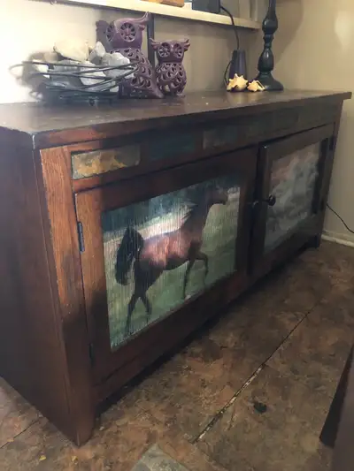 Buffet vintage et stéréo Technics, View more
