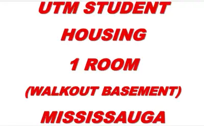 1 ROOM in WALKOUT BSMT MISSISSAUGA, NEXT to UTM