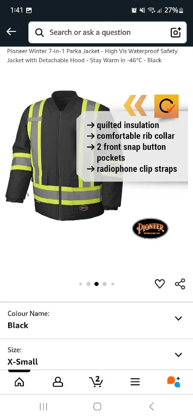 Pioneer Winter Parka Jacket and bib coveralls BRAND NEW62863729688065124