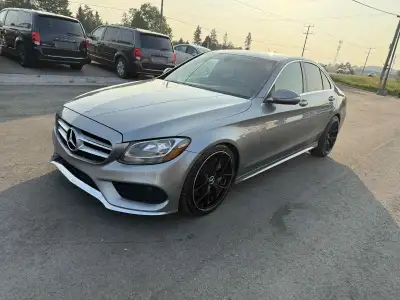 2015 Mercedes-Benz C300 Base – Stealth Style & Solid Performance BRAMPTON, ON | Gray on Black Leathe...
