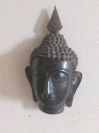 Bronze buddha sculpture bust 