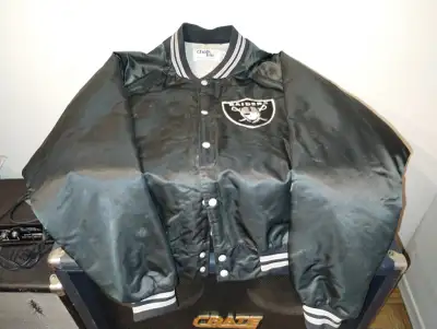 Rare-Oakland Raiders Chalk Line Satin Jacket-Highly Collectable