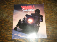 Yamaha phazer, Venture, Snoscoot Snowmobiles Brochure 1991