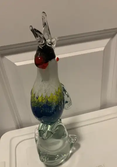 Glass Cockatoo Figurine, View more