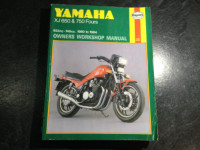 1980-1984 Yamaha XJ650 XJ750 Maxim Fours Manual Midnight Seca