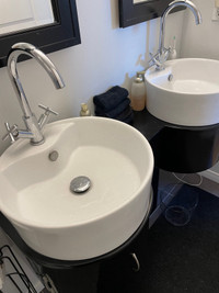 Dual sink vanity $55