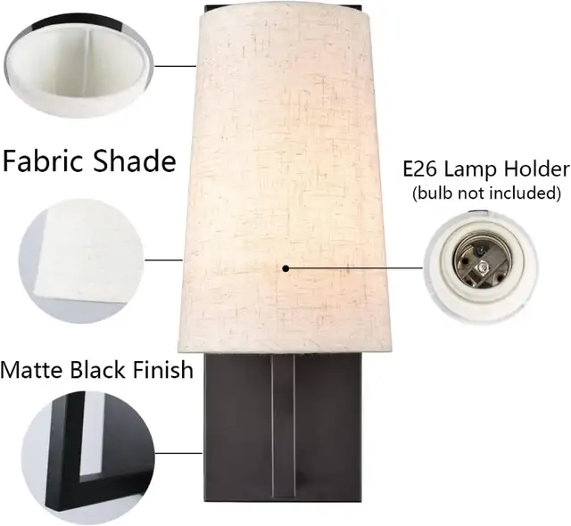 TEENYO Farmhouse Black Wall Sconces in Home Décor & Accents in Ottawa - Image 3