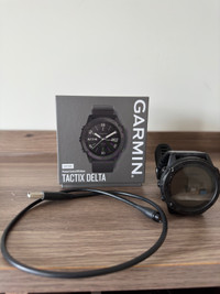 Garmin Tactix Delta GPS smartwatch with extra strap