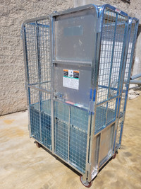 Storage Cage on Wheels lockable