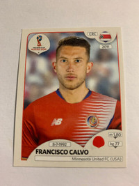 2018PANINI FIFA WORLD CUP RUSSIA STICKERS F. CALVO#398COSTA RICA