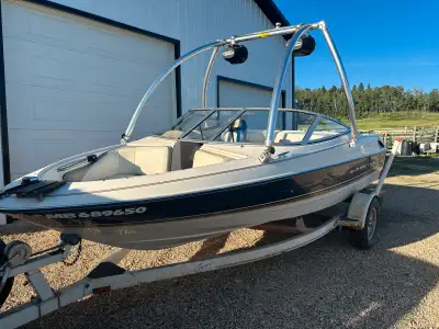 1996 Bayliner 40 th anniversary 1750 3.0 mer Cruzer New leg Fresh carburetor kit Tires like new Boat...