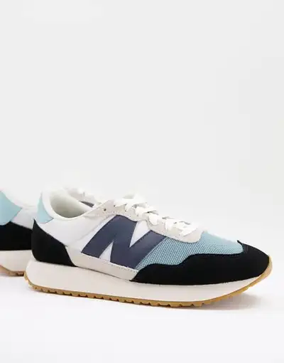 New Balance 237 Black & Mint Colourblock Sneakers US 8.5, View more