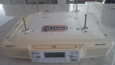 Sony Under-The-Cabinet Kitchen Clock Radio, CD Player Mega Boost, View more