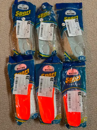 6 Pairs Brand New Comfort Insoles for Walking, Running, Work $10, View more