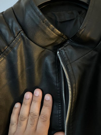 Genuine leather jacket with tags
