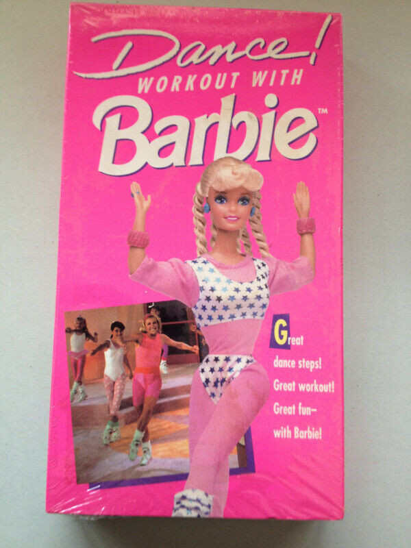 Barbie-Dance Workout With Barbie vhs tape in Arts & Collectibles in City of Halifax