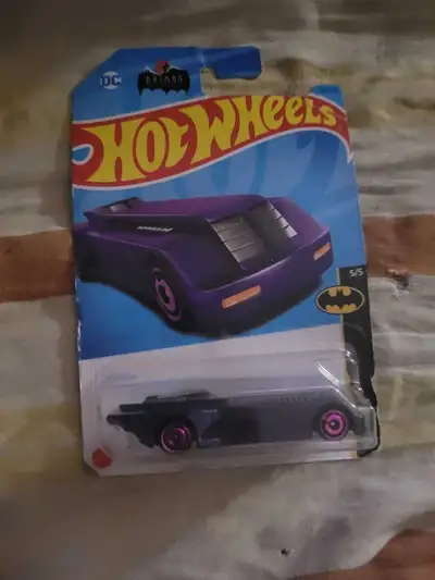 Hot Wheels die-cast vehicle modeled after the Batmobile from , View more